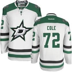 Adult Authentic Dallas Stars Erik Cole White Away Official Reebok Jersey