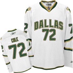 Adult Authentic Dallas Stars Erik Cole White Third Official Reebok Jersey