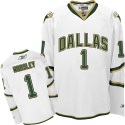 Adult Authentic Dallas Stars Gump Worsley White Third Official Reebok Jersey