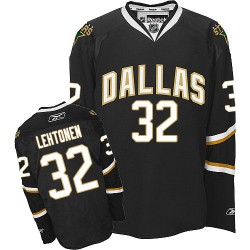Adult Premier Dallas Stars Kari Lehtonen Black Official Reebok Jersey