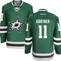 Adult Authentic Dallas Stars Mike Gartner Green Home Official Reebok Jersey