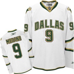 Adult Authentic Dallas Stars Mike Modano White Third Official Reebok Jersey