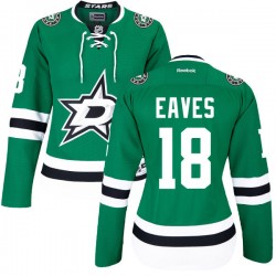 Women's Authentic Dallas Stars Patrick Eaves Green Home Official Reebok Jersey