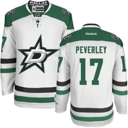 Adult Authentic Dallas Stars Rich Peverley White Away Official Reebok Jersey