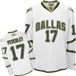 Adult Authentic Dallas Stars Rich Peverley White Third Official Reebok Jersey