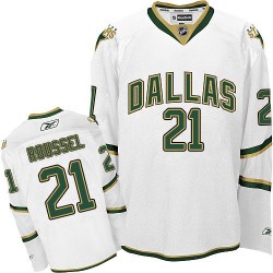 Adult Authentic Dallas Stars Antoine Roussel White Third Official Reebok Jersey
