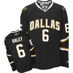 Adult Authentic Dallas Stars Trevor Daley Black Official Reebok Jersey