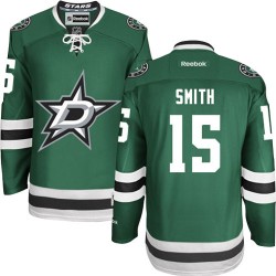 Adult Authentic Dallas Stars Bobby Smith Green Home Official Reebok Jersey