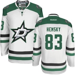 Adult Authentic Dallas Stars Ales Hemsky White Away Official Reebok Jersey