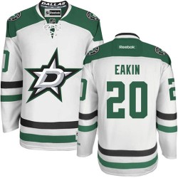 Adult Authentic Dallas Stars Cody Eakin White Away Official Reebok Jersey
