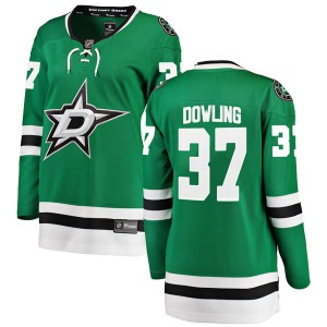 Women's Breakaway Dallas Stars Justin Dowling Green Home Official Fanatics Branded Jersey