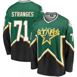 Adult Premier Dallas Stars Antonio Stranges Green/Black Breakaway Kelly Heritage Official Fanatics Branded Jersey