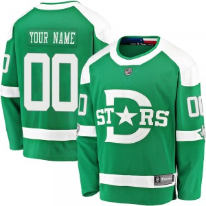 Adult Breakaway Dallas Stars Custom Green Custom 2020 Winter Classic Player Official Fanatics Branded Jersey