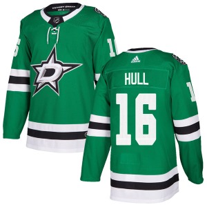 Youth Authentic Dallas Stars Brett Hull Green Home Official Adidas Jersey