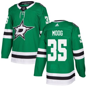 Youth Authentic Dallas Stars Andy Moog Green Home Official Adidas Jersey
