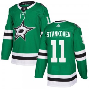 Youth Authentic Dallas Stars Logan Stankoven Green Home Official Adidas Jersey