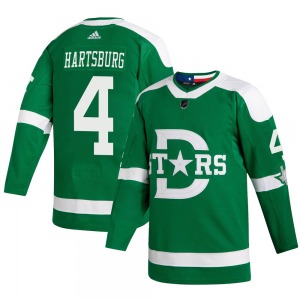 Adult Authentic Dallas Stars Craig Hartsburg Green 2020 Winter Classic Official Adidas Jersey