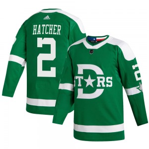 Adult Authentic Dallas Stars Derian Hatcher Green 2020 Winter Classic Official Adidas Jersey