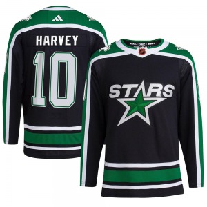 Youth Authentic Dallas Stars Todd Harvey Black Reverse Retro 2.0 Official Adidas Jersey