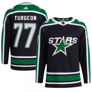 Youth Authentic Dallas Stars Pierre Turgeon Black Reverse Retro 2.0 Official Adidas Jersey