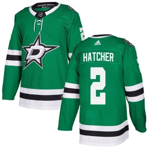 Adult Authentic Dallas Stars Derian Hatcher Green Home Official Adidas Jersey