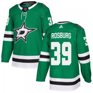 Adult Authentic Dallas Stars Jerad Rosburg Green Home Official Adidas Jersey