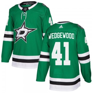 Adult Authentic Dallas Stars Scott Wedgewood Green Home Official Adidas Jersey
