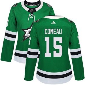 Women's Authentic Dallas Stars Blake Comeau Green Home Official Adidas Jersey
