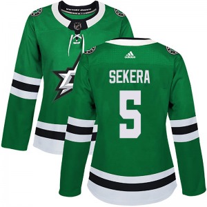 Women's Authentic Dallas Stars Andrej Sekera Green Home Official Adidas Jersey