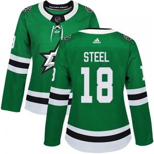 Women's Authentic Dallas Stars Sam Steel Green Home Official Adidas Jersey