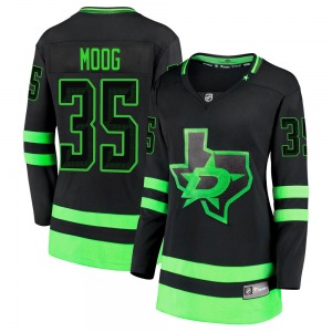 Women's Premier Dallas Stars Andy Moog Black Breakaway 2020/21 Alternate Official Fanatics Branded Jersey