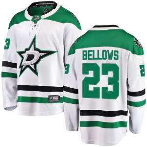 Youth Breakaway Dallas Stars Brian Bellows White Away Official Fanatics Branded Jersey