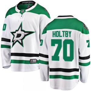 Youth Breakaway Dallas Stars Braden Holtby White Away Official Fanatics Branded Jersey