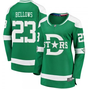 Women's Breakaway Dallas Stars Brian Bellows Green 2020 Winter Classic Official Fanatics Branded Jersey