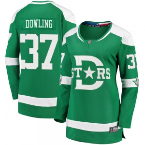 Women's Breakaway Dallas Stars Justin Dowling Green 2020 Winter Classic Official Fanatics Branded Jersey