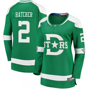 Women's Breakaway Dallas Stars Derian Hatcher Green 2020 Winter Classic Official Fanatics Branded Jersey