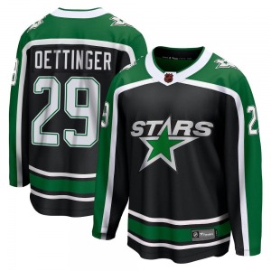 Youth Breakaway Dallas Stars Jake Oettinger Black Special Edition 2.0 Official Fanatics Branded Jersey