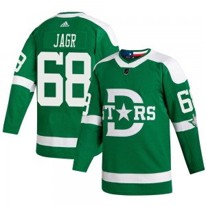 Youth Authentic Dallas Stars Jaromir Jagr Green 2020 Winter Classic Official Adidas Jersey