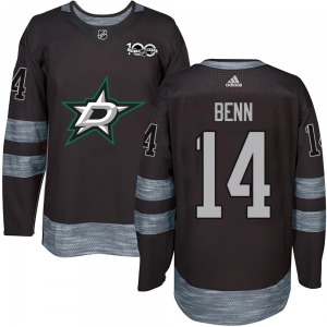 Adult Authentic Dallas Stars Jamie Benn Black 1917-2017 100th Anniversary Official Jersey