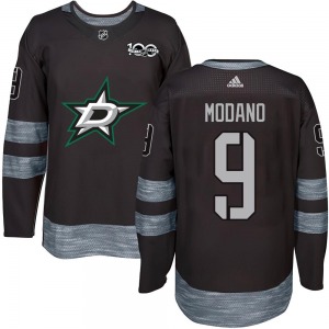Adult Authentic Dallas Stars Mike Modano Black 1917-2017 100th Anniversary Official Jersey