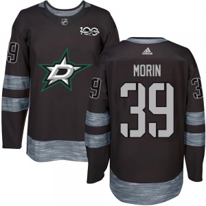 Adult Authentic Dallas Stars Travis Morin Black 1917-2017 100th Anniversary Official Jersey
