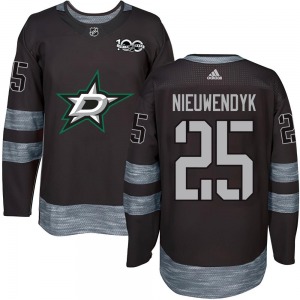 Youth Authentic Dallas Stars Joe Nieuwendyk Black 1917-2017 100th Anniversary Official Jersey