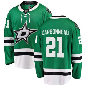 Youth Breakaway Dallas Stars Guy Carbonneau Green Home Official Fanatics Branded Jersey