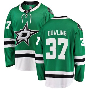 Youth Breakaway Dallas Stars Justin Dowling Green Home Official Fanatics Branded Jersey