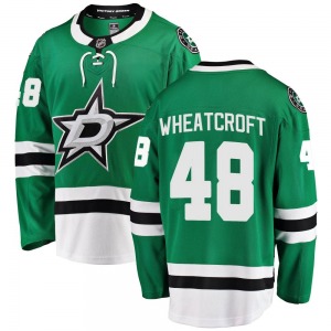 Youth Breakaway Dallas Stars Chase Wheatcroft Green Home Official Fanatics Branded Jersey