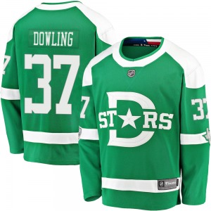 Youth Breakaway Dallas Stars Justin Dowling Green 2020 Winter Classic Official Fanatics Branded Jersey