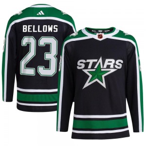 Adult Authentic Dallas Stars Brian Bellows Black Reverse Retro 2.0 Official Adidas Jersey