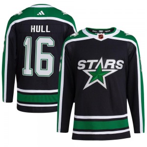 Adult Authentic Dallas Stars Brett Hull Black Reverse Retro 2.0 Official Adidas Jersey