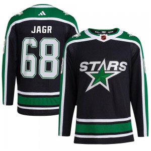 Adult Authentic Dallas Stars Jaromir Jagr Black Reverse Retro 2.0 Official Adidas Jersey