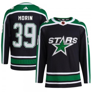 Adult Authentic Dallas Stars Travis Morin Black Reverse Retro 2.0 Official Adidas Jersey
